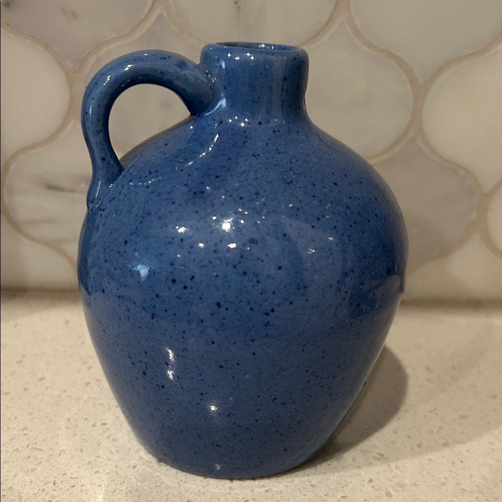 Hand Crafted Deep Blue Ceramic Jug - Picture 3 of 14
